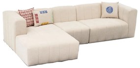 Intrahome Γωνιακός καναπές Beyza Intrahome δεξιά γωνία κρεμ ύφασμα 299x160x73εκ | SKU: INTRAPA-182112662