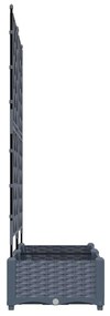 vidaXL Κηποτινάκι με Τρέλα Ανοιχτό γκρι 80 x 40 x 125.5 εκ. PP