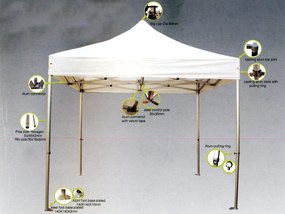 Escape Camping Κιοσκι Καζεβο 3X4.5M Polyester Ενισχυμ. Επαγγελματικο (12144)
