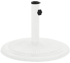 vidaXL Βάση Ομπρέλας Λευκή 45 x 45 x 30 εκ. από Χυτοσίδηρο