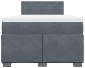 ΚΡΕΒΑΤΙ BOXSPRING ΜΕ ΣΤΡΩΜΑ ΣΚΟΥΡΟ ΓΚΡΙ 120X190 ΕΚ. ΒΕΛΟΥΔΙΝΟ 3286253