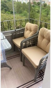 Σετ Κήπου Μπεζ / Γκρι FRIBOPE 120x56x78