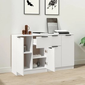 vidaXL Ντουλάπια 2 τεμ. άσπρο 60x30x70 εκ. Επεξεργασμένο Ξύλο