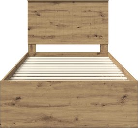 vidaXL Σκελετός Κρεβατιού Artisan Δρυς 100 x 200 cm