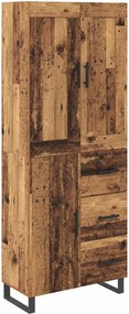 vidaXL Highboard 2 pcs Παλιό ξύλο 69,5 x 34 x 180 εκ.