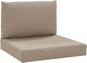 vidaXL Μαξιλάρια Παλέτας 2 τεμ. Taupe Ύφασμα Oxford