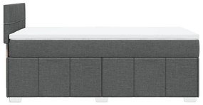 ΚΡΕΒΑΤΙ BOXSPRING ΜΕ ΣΤΡΩΜΑ ΣΚΟΥΡΟ ΓΚΡΙ 90X190 ΕΚ. ΥΦΑΣΜΑΤΙΝΟ 3289224