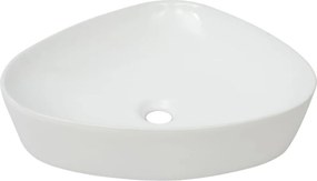 vidaXL Νιπτήρας Τριγωνικός Λευκός 50,5 x 41 x 12 εκ. Κεραμικός