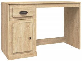 vidaXL Γραφείο με Συρτάρι Sonoma δρυς 115x50x75 εκ. Επεξεργασμένο Ξύλο