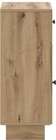 vidaXL Ντουλάπι Αποθήκευσης Μπάνιου EDE Artisan Δρυς 30 x 31 x 80 εκ.