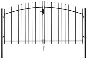 vidaXL Πόρτα Περίφραξης Woerden Διπλή με Κορυφή με Ακίδα 299,5x199,5 εκ.