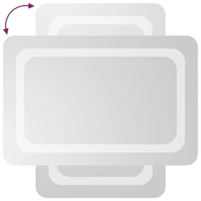 vidaXL Καθρέφτης Μπάνιου με LED 40x60 εκ.