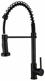 Μπαταρία βρύσης κουζίνας με επεκτεινόμενη κεφαλή - Black - 802356