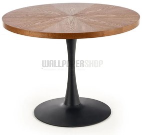 Carma Τραπέζι Στρογγυλό Ξύλινο 100x100x75