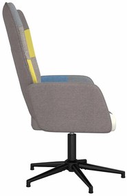 vidaXL Πολυθρόνα Relax Σχέδιο Patchwork Υφασμάτινη
