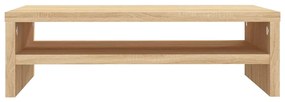 vidaXL Βάση Οθόνης Χρώμα Sonoma Δρυς 42 x 24 x 13 εκ. από Επεξ. Ξύλο
