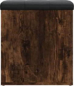 vidaXL Παγκάκι Αποθήκευσης Καπνιστή Δρυς 42x42x45 εκ. από Επεξ. Ξύλο