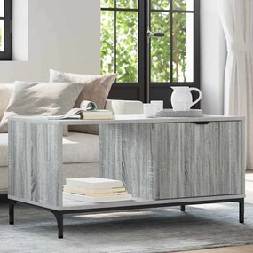 vidaXL Τραπεζάκι σαλονιού Γκρι sonoma 90 x 49 x 46 εκ.