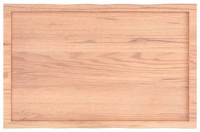vidaXL Επιφ Τραπεζιού Αν Καφέ 100x60x(2-6)εκ.Ακατέργ. Μασίφ Ξύλο Δρυός
