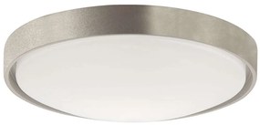 Φωτιστικό Οροφής - Πλαφονιέρα Yara 4199701 Φ400 Led White-Silver Viokef Μέταλλο,Γυαλί