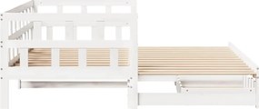 vidaXL Καναπές Κρεβάτι Συρόμενος Χωρίς Στρώμα 80x200 εκ. &amp; Συρτάρια