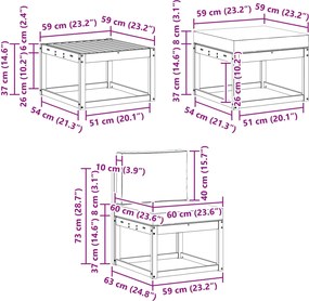 vidaXL Σειρά Καναπέ Εξωτερικού 6 pcs Φυσικό και Κρέμα Πολυεστέρας