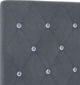 vidaXL Κεφαλάρι Σκούρο Γκρι 90 cm Βελούδο