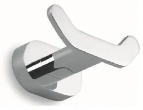 Karag 75055 New Oval Άγκιστρο μπάνιου διπλό Ασημί