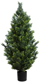 GloboStar® Artificial Garden CYPRESSUS LEYLANDII 20154 Τεχνητό Διακοσμητικό Φυτό Κυπαρίσσι Λέιλαντ Υ120cm