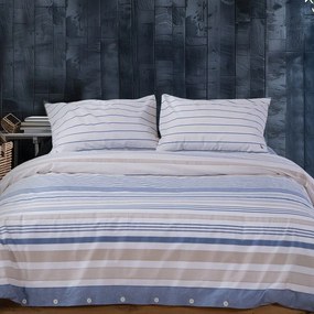 Παπλωματοθήκη Nau Ocean (Σετ 3τμχ) Denim Nautica Υπέρδιπλo 240x220cm 100% Βαμβάκι