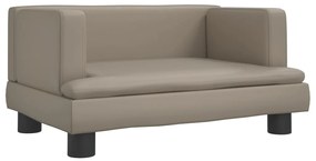 vidaXL Καναπές Παιδικός Καπουτσίνο 60 x 40 x 30 εκ. από Συνθ. Δέρμα