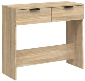 vidaXL Τραπέζι Κονσόλα Sonoma Δρυς 90x36x75 εκ. Επεξεργασμένο Ξύλο