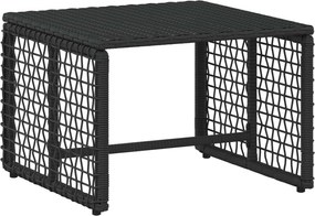 vidaXL Σετ Εξωτερικών Επίπλων με μαξιλάρι 5 pcs Μαύρο και Λευκό