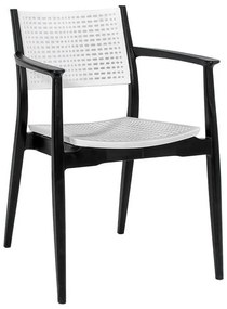Καρέκλα Best Fylliana Μαύρο - Γκρί 57,5x55x80 εκ. 57.5x55x80 εκ.