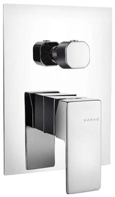 Μίκτης Ντους Διπλός Delos E02FCQ382-1 Chrome Karag Brass,Steel