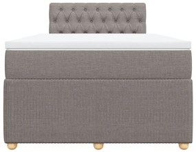 ΚΡΕΒΑΤΙ BOXSPRING ΜΕ ΣΤΡΩΜΑ TAUPE 120X190 ΕΚ. ΥΦΑΣΜΑΤΙΝΟ 3289706