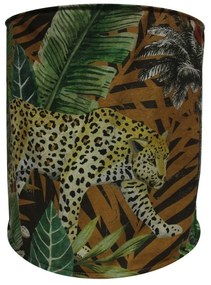 Supergreens Φωτιστικό Οροφής Βελούδινο “Animal Print” Πολύχρωμο Ε27 50x50x56 εκ.