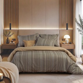 Σεντόνια Υπέρδιπλα (Σετ) Nef-Nef Homeware Draft Olive/Grey