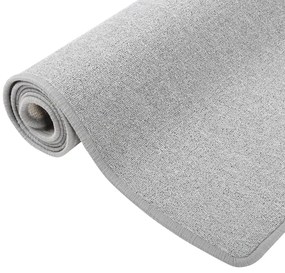 vidaXL Χαλί Διάδρομος Ανοιχτό Γκρι 80 x 150 εκ.