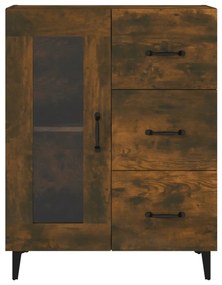 vidaXL Ντουλάπι Καπνιστή Δρυς 69,5 x 34 x 90 εκ. Επεξεργασμένο Ξύλο