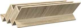 vidaXL Ράφι Περιοδικών με ράφι Δρύς Sonoma 90 x 53 x 28,5 εκ