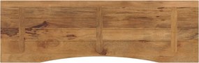 vidaXL Επιφάνεια Γραφείου Καμπύλη 160x50x2,5 εκ Μασίφ Ακατ. Μάνγκο