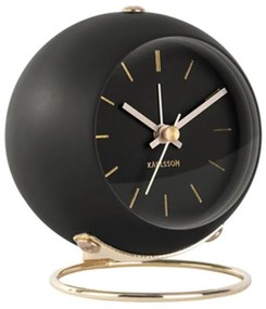 Ρολόι Επιτραπέζιο - Ξυπνητήρι KA5833BK Globe Armando Breeveld Black Karlsson Metal