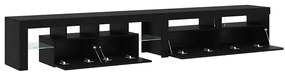 vidaXL Ντουλάπες Τηλεόρασης 3 pcs Μαύρη δρυς 260 x 36.5 x 40 εκ