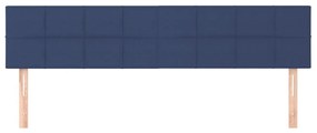 vidaXL Κεφαλάρια Μπλε 200x5x78/88 εκ. Ύφασμα