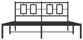 ΠΛΑΙΣΙΟ ΚΡΕΒΑΤΙΟΥ ΜΕ ΚΕΦΑΛΑΡΙ ΜΑΥΡΟ 150 X 200 ΕΚ. ΜΕΤΑΛΛΙΚΟ 374243