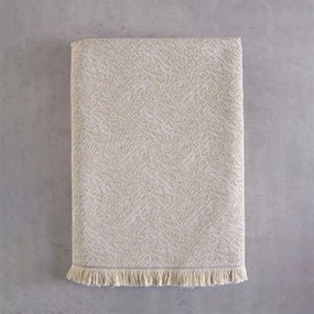 Ριχτάρι Cadence Light Beige Ρυθμός Four-Seater 180x330cm Βαμβάκι-Πολυέστερ