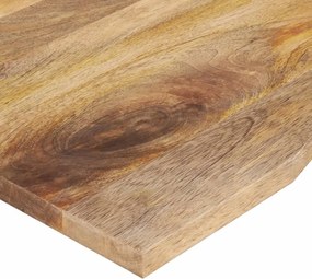 vidaXL Επιφάνεια Γραφείου Καμπύλη 110x80x2,5 εκ Μασίφ Ακατ. Μάνγκο
