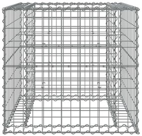 Συρματοκιβώτιο Ασημί 70 x 70 x 65 εκ. από Γαλβανισμένο Χάλυβα - Ασήμι