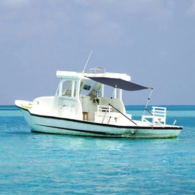 vidaXL Επέκταση Σκιάστρου Σχήμα Τ Ναυτικό Μπλε 174x205x(115-194) εκ.